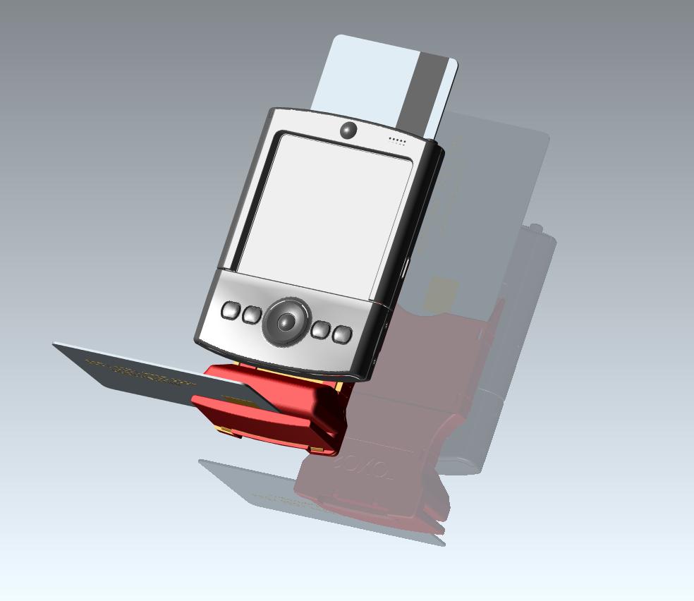Hybrid SmartCard & MagneticCard Reader for PalmOne