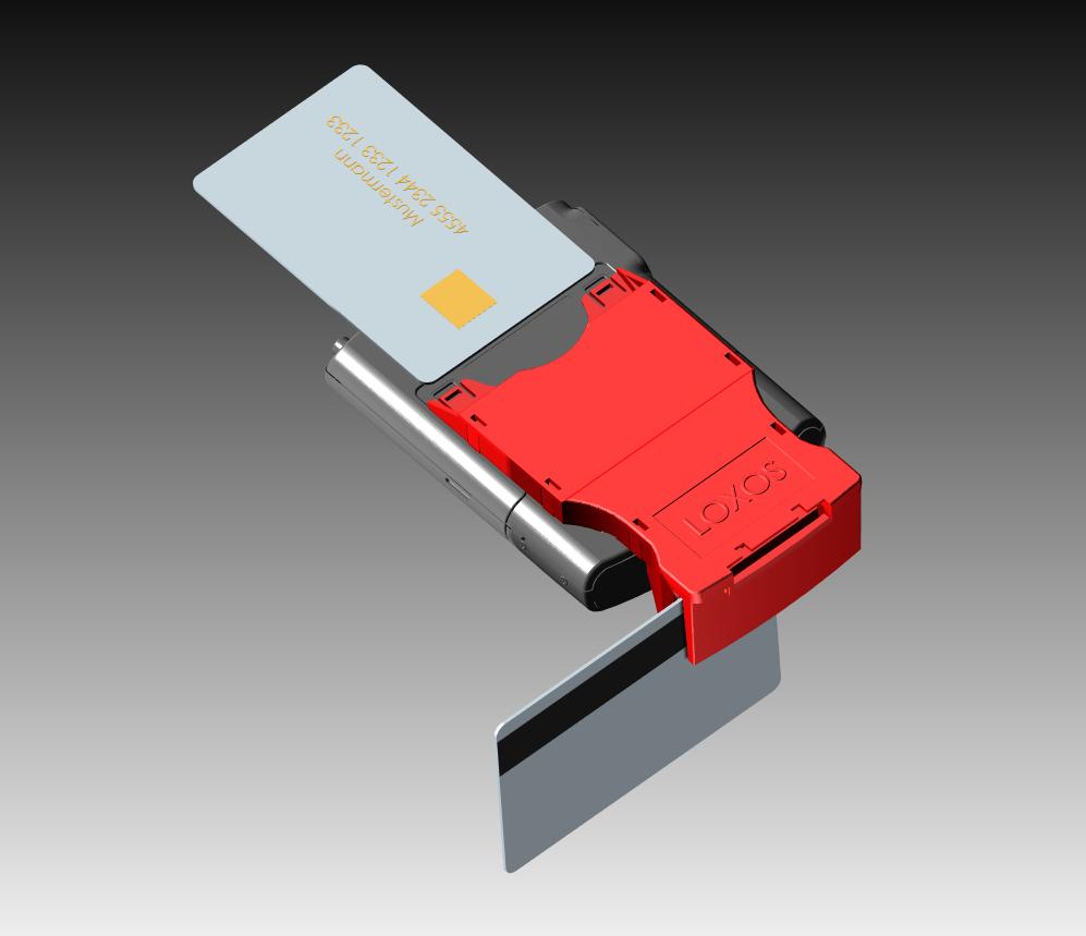 Hybrid SmartCard & MagneticCard Reader for PalmOne
